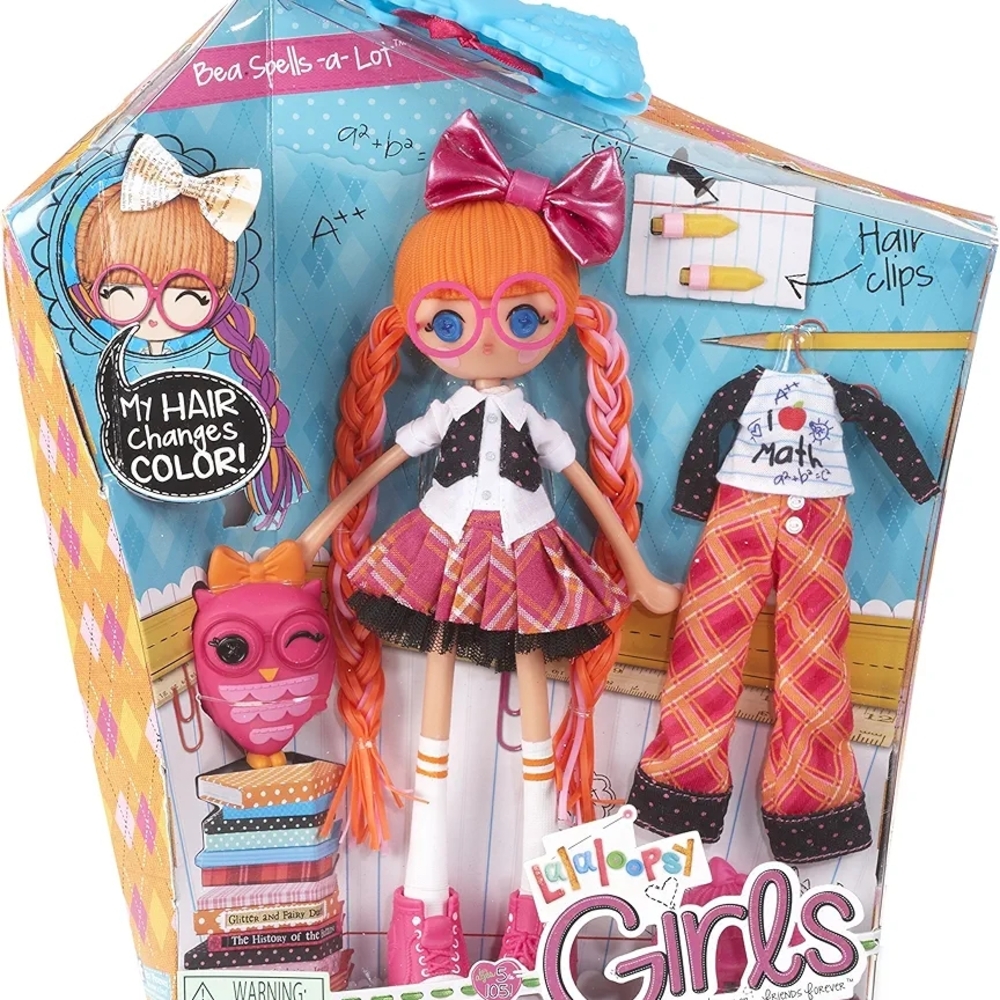 MGA Entertainment Lalaloopsy Girls Bea Spells-a-Lot Doll Toy Set, Retired (NIB)